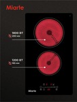 Превью картинка Электрическая варочная панель домино Miarte BI Electric Hob 2 burner Slide #3