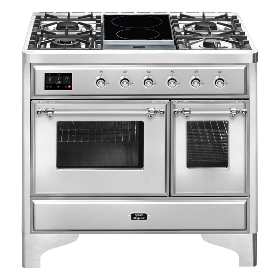 Фото Центр варочный ILVE MD10IDNE3/SSC нержавеющая сталь (фурн. хром)