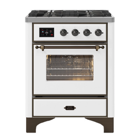 Картинка ILVE M07DNE3/WHB белый (фурн. бронза)