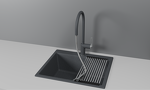 Превью картинка Смеситель для кухни GRANULA 8172, ГРАФИТ #3