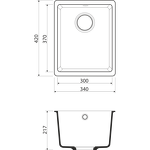 Превью картинка Гранитная мойка Omoikiri Kata 34-U-GR Artgranit/leningrad grey #2