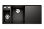 Превью картинка Гранитная мойка Blanсo AXIA III 6 S-F SILGRANIT  черный чаша слева, доска ясень c кл.-авт. InFino® #1