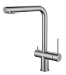 Превью картинка Смеситель для кухни Rivelato Lugano Г-обр. с краном питьевой воды D-35мм brushed #1