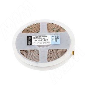 Картинка PULSE ЛЮКС COB SPI лента светодиодная, бегущая, 420 диодов, 24V, 5 м, CRI 90, холодный белый 6500К, IP20, 11W/1м, LUX (LS24-COB-SPI-CW-11)
