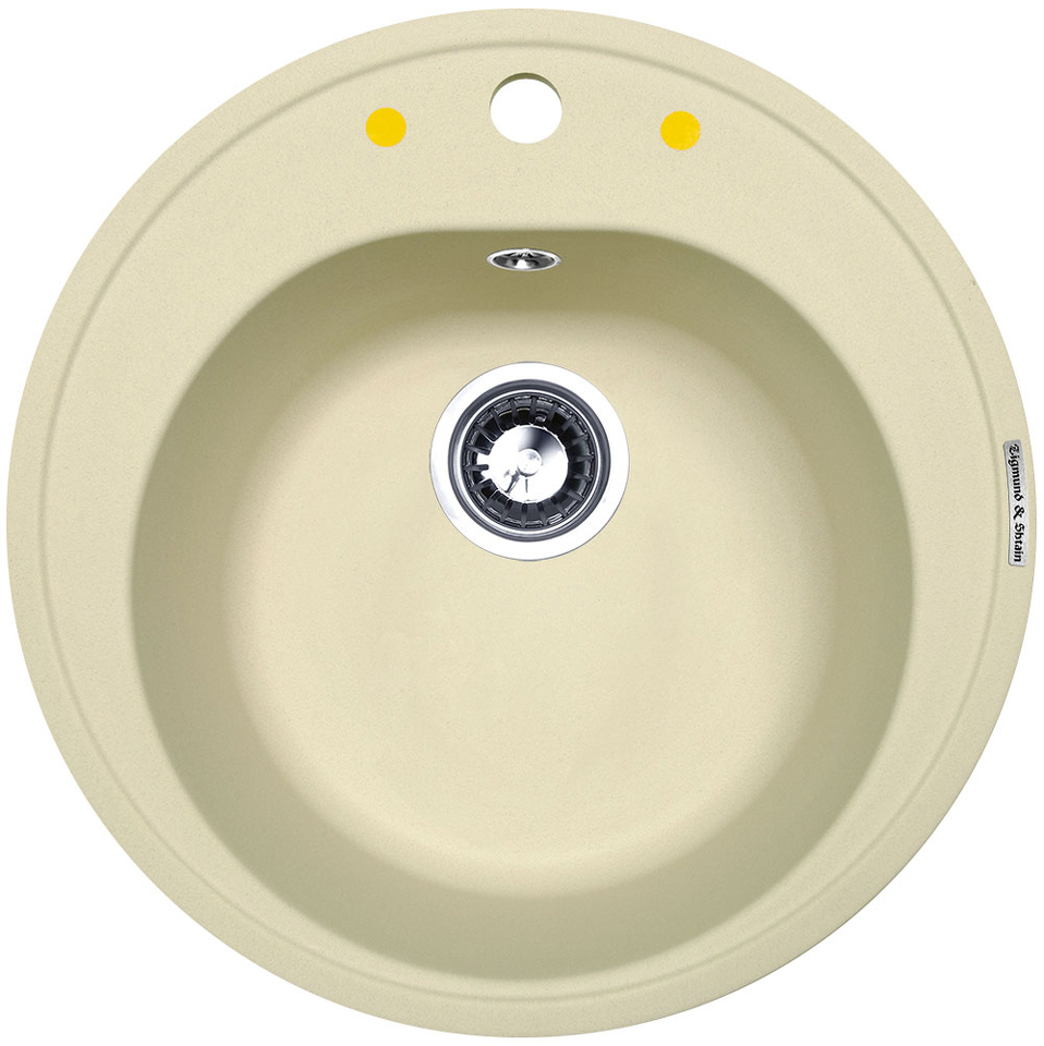 Фото Гранитная мойка Zigmund & Shtain KREIS 505 Молодое шампанское