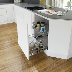 Картинка Vauth-Sagel Корзина SAPHIR, 2 шт., выдвижной фасад 600 мм, хром