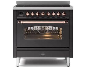 Картинка ILVE PI096NE3/MGP матовый графит (фурн. медь)