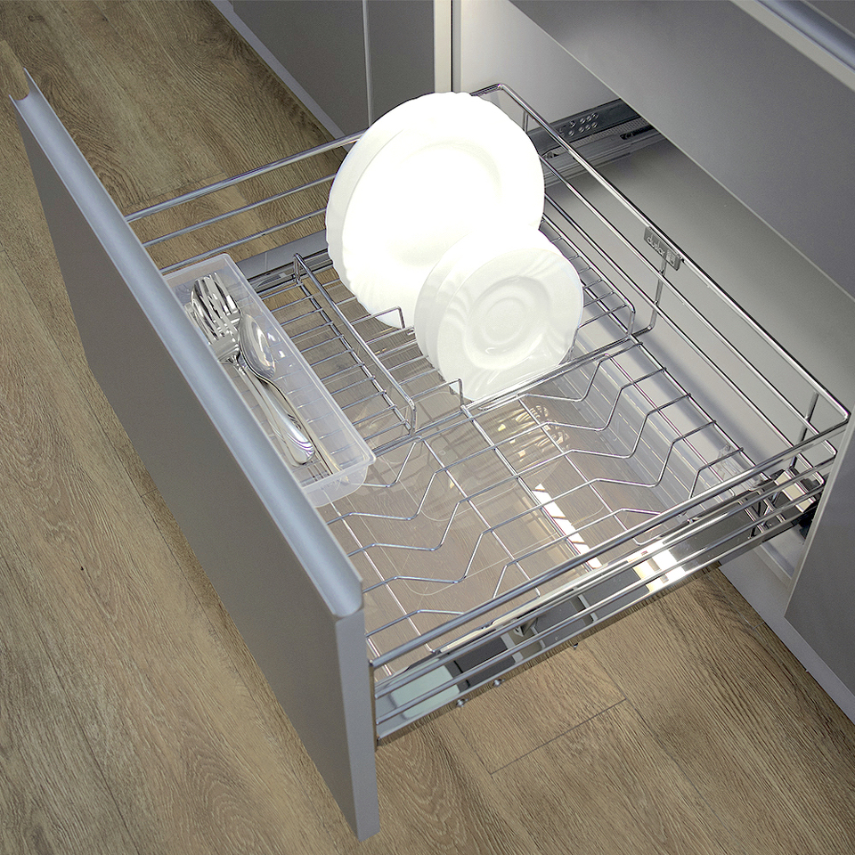 Фото Duslar Сушка MARTA, выдвижной фасад 600 мм, хром