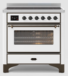 Превью картинка Центр варочный ILVE MI096NE3/WHB белый (фурн. бронза) #1