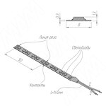 Превью картинка PULSE ЛЮКС Лента светодиодная 2835/120, 24V, 50 м, CRI 90, холодный белый 6000К, IP20, 9.6W/1м, LUX (LS24-2835CW-9.6-L-50) #6