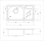 Превью картинка Металлическая мойка EMAR OL-H9818 #7