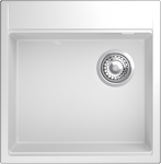 Превью картинка Гранитная мойка Rivelato TESORO 505-R 1-чаш 500*510 Белый 101 #1