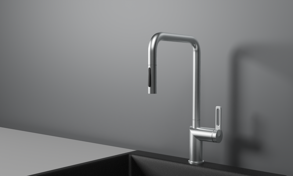 Фото Смеситель для кухни GRANULA 8173, НЕРЖ