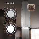 Превью картинка Островная вытяжка Weissgauff Sun 1400 Island BLDC White #16