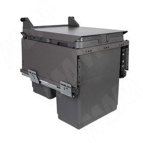 Картинка Vibo GLOBE 2.0 M45A Система сортировки и хранения, 3 емкости (30л+10л+9л), креп. фасада, полн.выдв., плавн.закр., направл. Nova Pro, автоматическая крышка. (PG2GME453AGM)