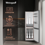 Превью картинка Холодильник с нижней морозилкой Weissgauff WRK 185 Total NoFrost Inverter Inox #18