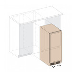 Превью картинка Шкаф винный  Винный холодильник (шкаф) компрессорный Dunavox 104 бут DX-104.375DВ #3