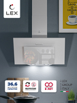 Превью картинка Наклонная вытяжка Lex Mira 500 White #2