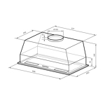 Превью картинка Полновстраиваемая вытяжка Lex HYPER 900 Inverter IX воздухоочиститель #2