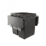 Превью картинка Vibo GLOBE 2.0 M45W Система сортировки и хранения, 2 емкости (30л+30л), креп. фасада, полн.выдв., плавн.закр., направл. Nova Pro, без крышек. (PG2GME452SCGM) #1