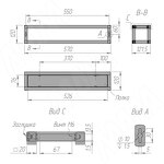 Превью картинка PULSE Металлокаркас-полки 570х120х120мм, черный (RAL 9005, муар) (MF.21.570х120х120.BLC) #5