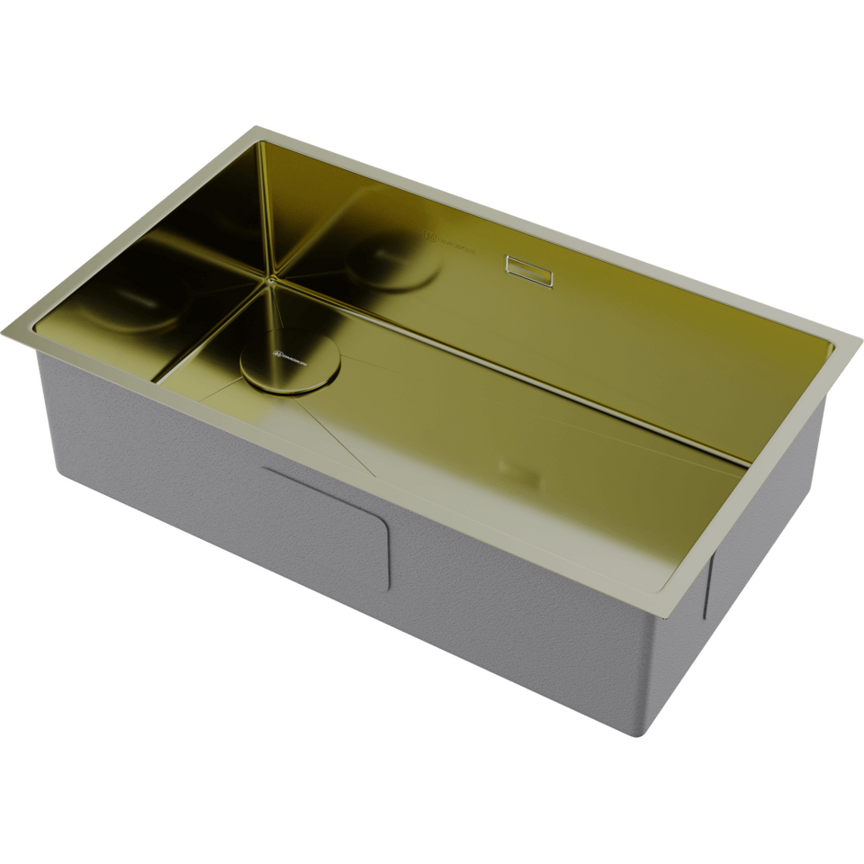 Фото Металлическая мойка Omoikiri Taki 74-U/IF-L Side-LG нерж. сталь/светлое золото