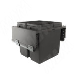 Превью картинка Vibo GLOBE 2.0 M60W Система сортировки и хранения, 2 емкости (33л+33л), креп. фасада, полн.выдв., плавн.закр., направл. Nova Pro, без крышек. (PG2GME602SCGM) #1
