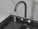 Превью картинка Смеситель для кухни GRANULA 5169, ШВАРЦ #1