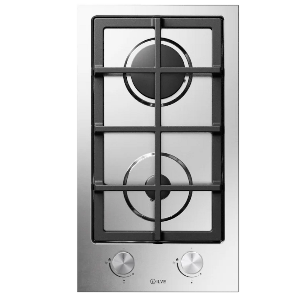 Фото Газовая варочная панель домино ILVE HCS30K/SS нержавеющая сталь (фурн. сатинированная сталь)