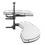 Превью картинка Vibo FLY MOON 3.0 GALAXY BC, механизм угловой пов., 2 полки, эллипт. прут., противоск. покр., с доводчиком, белый+хром, правый (FLY3STM245DXM2POR120ASBC) #2