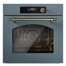 Картинка ILVE Nostalgie OV601NL3/BGG серо-голубой (фурн. латунь)
