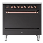 Превью картинка Центр варочный ILVE P09PQNE3/MGP матовый графит (фурн. медь) #1