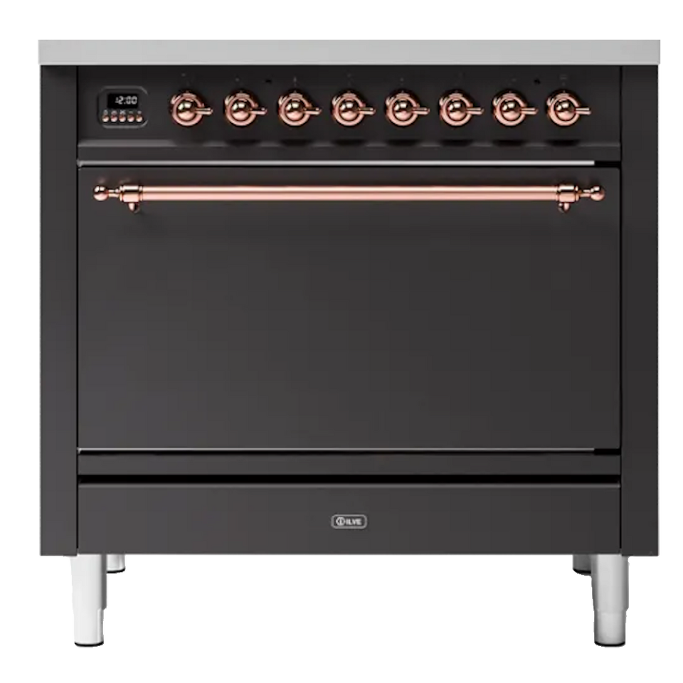 Фото Центр варочный ILVE P09PQNE3/MGP матовый графит (фурн. медь)