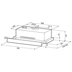 Превью картинка Встраиваемая вытяжка KRONAsteel Kamilla R 600 inox (2 мотора) #2
