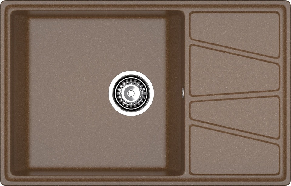 Фото Мраморная мойка GranFest VERTEX 780L Терракот