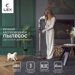 Превью картинка Пылесос Lex LXVCS 7073 пылесос беспроводной, вертикальный, сухой уборки ( серый) #2