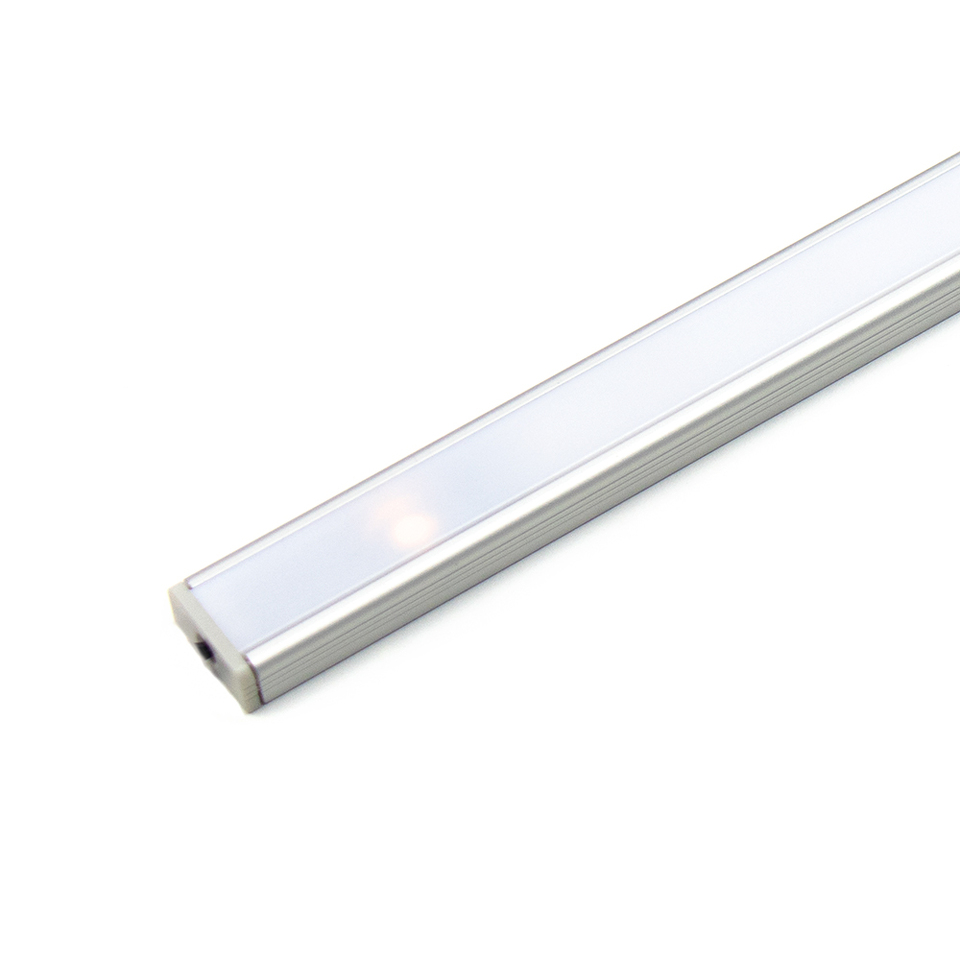 Фото DLIGHT Комплект из трансф-ра и светодиод. светильника FLAT DUO-M с выключателем, 600 мм, дневной, алюминий