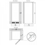 Превью картинка Шкаф винный встраиваемый Винный холодильник (шкаф) компрессорный Dunavox DX-94.270DBK #6