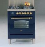 Превью картинка Центр варочный ILVE P07NE3/MBG синий (фурн. латунь) #1