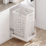 Превью картинка PULSE HAMPER LW30 Корзина для белья выдвижная, 1 емкость (35л), напр.полн.выдв., плавн.закр., цвет белый (LHW301-35WT) #3