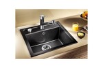 Превью картинка Гранитная мойка Blanсo DALAGO 5 SILGRANIT PuraDur антрацит с клапаном-автоматом #3