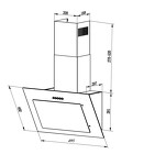 Превью картинка Наклонная вытяжка Lex Mika G 500 Black #4