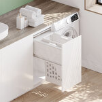 Превью картинка PULSE HAMPER LM40 Корзина для белья выдвижная, 1 емкость (35л), напр.полн.выдв., плавн.закр., креп.фасада, цвет белый (LHM401-35WT) #6