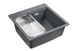 Превью картинка Кварцевая мойка EMAR EMQ-1520.Q Антрацит #1