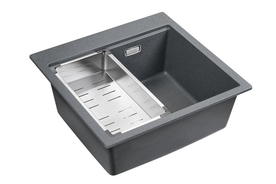 Фото Кварцевая мойка EMAR EMQ-1520.Q Антрацит