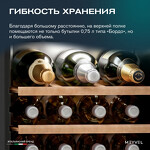 Превью картинка Шкаф винный  Meyvel Винный холодильник (шкаф) компрессорный MEYVEL MV24-CBF1-Next #21