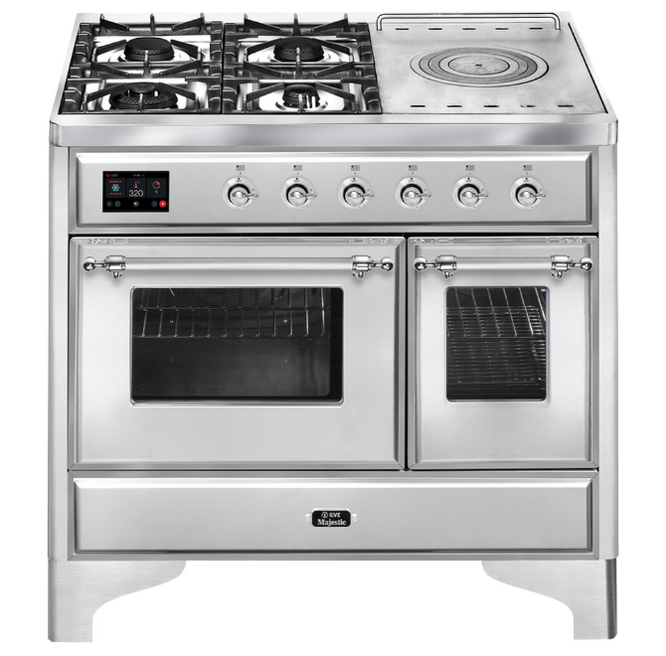 Фото Центр варочный ILVE MD10SDNE3/SSC нержавеющая сталь (фурн. хром)