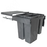 Превью картинка PULSE PROBOX LT F60 Система сортировки и хранения, 4 емкости (2x9+2x27), креп. фасада, полн.выдв., плавн.закр., цвет графит (BRD604-72HDG) #2