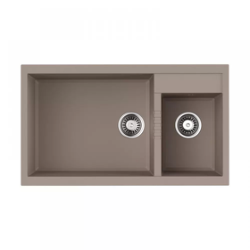 Картинка Omoikiri Tedori 86-2-LB-SA Tetogranit/бежевый