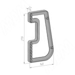 Превью картинка Ambos Расширитель для пантографа LIFT700, черный (701/A-BL) #2
